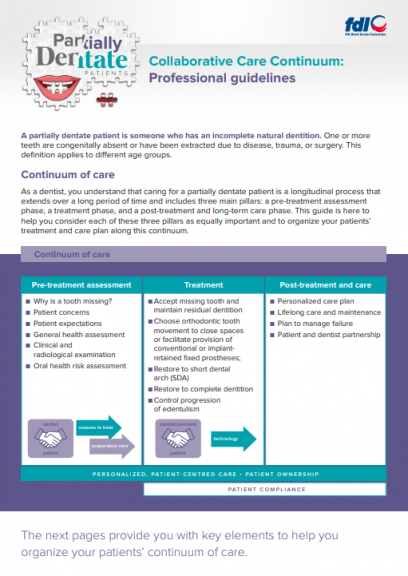 Collaborative Care Continuum_Professional guidelines_chairside guides