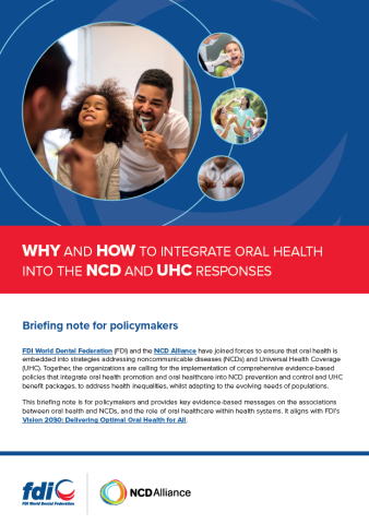 Briefing Note: WHY and HOW to integrate oral health into the NCD and UHC responses