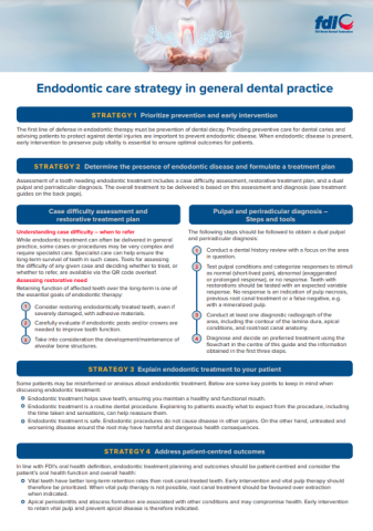 Endodontic care strategy in general dental practice_chairside guides