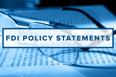 FDI policy statements